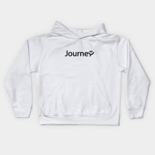 Journey creative typography design Kids Hoodie